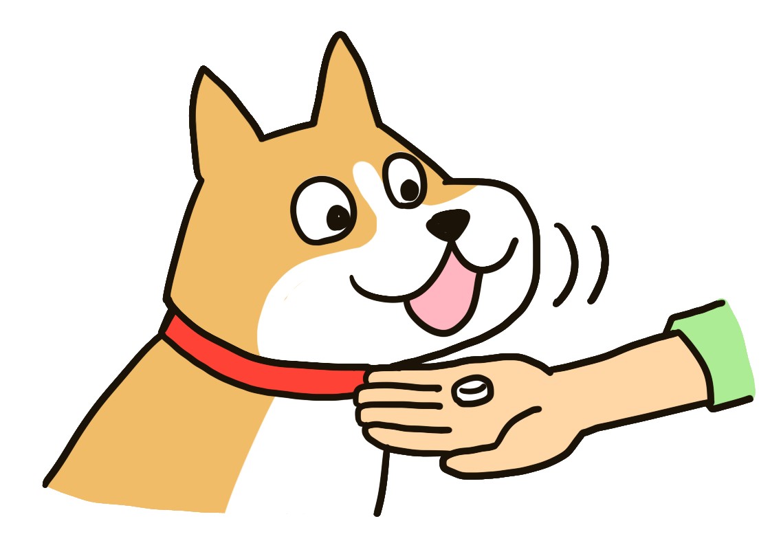 イラスト　犬　サプリ