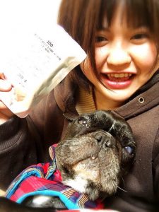 キングアガリクス100とフレンチブルドッグと飼い主様