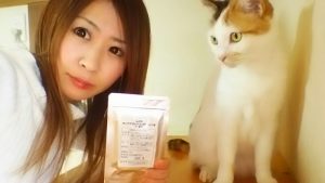 キングアガリクス100と猫と飼い主様