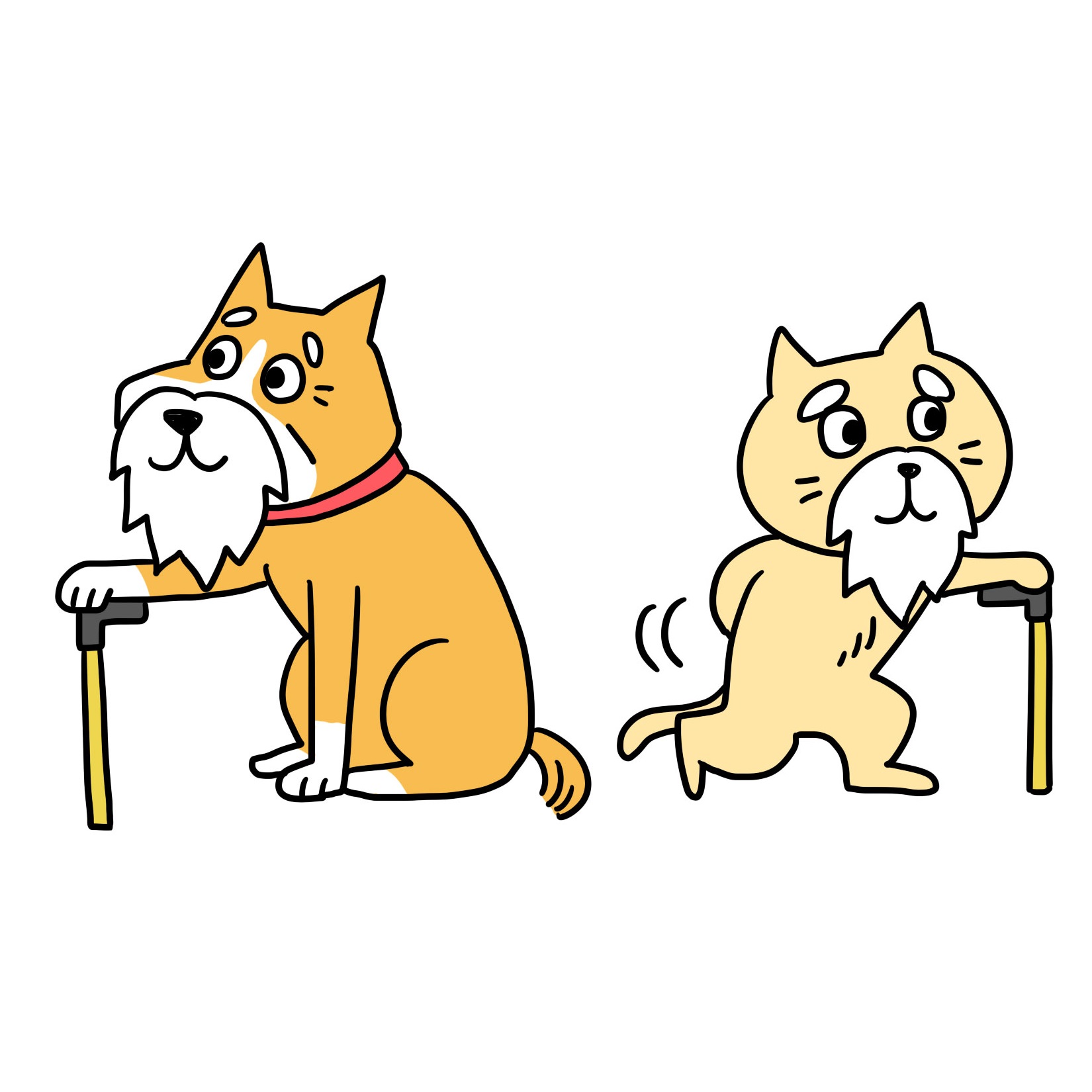 最新犬猫 イラスト 花の画像