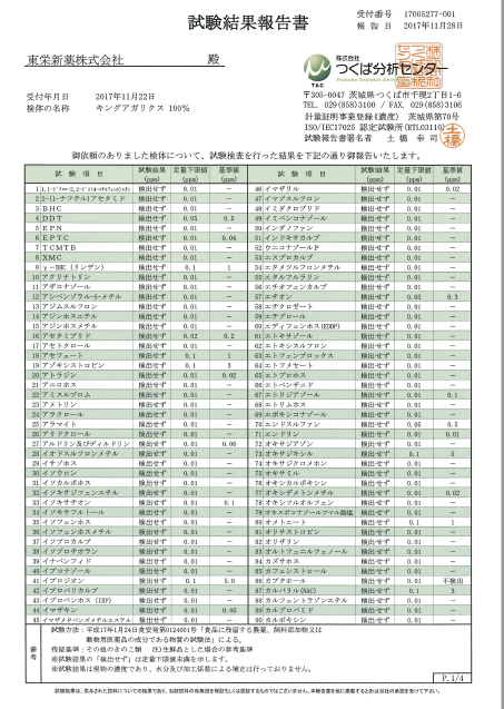 残留農薬１